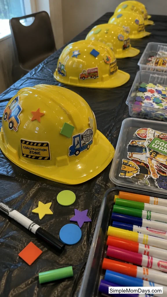 Hard Hat Decorating Station