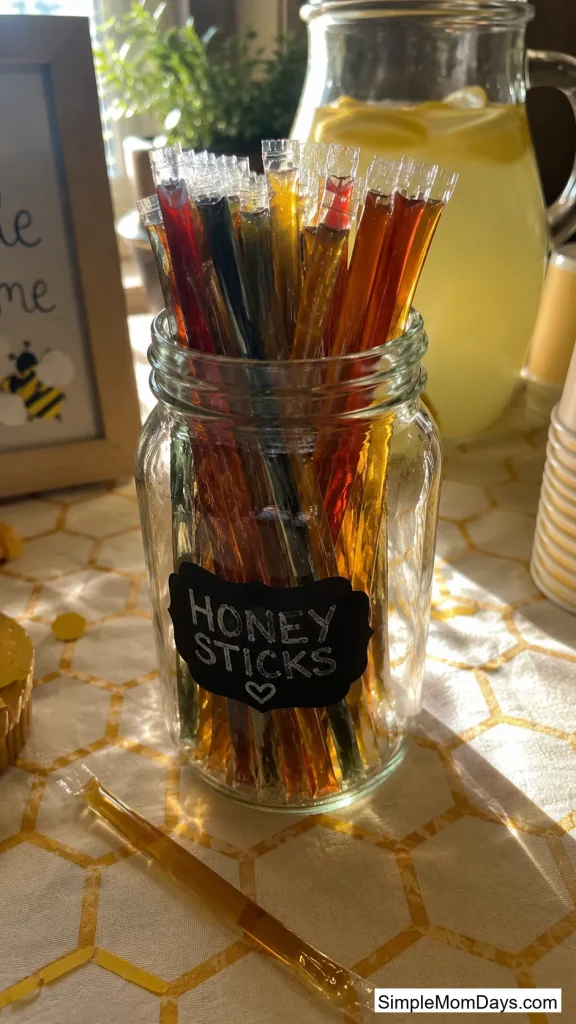 Honey Sticks in a Jar