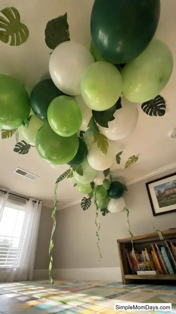 Leafy Balloon Canopy Overhead