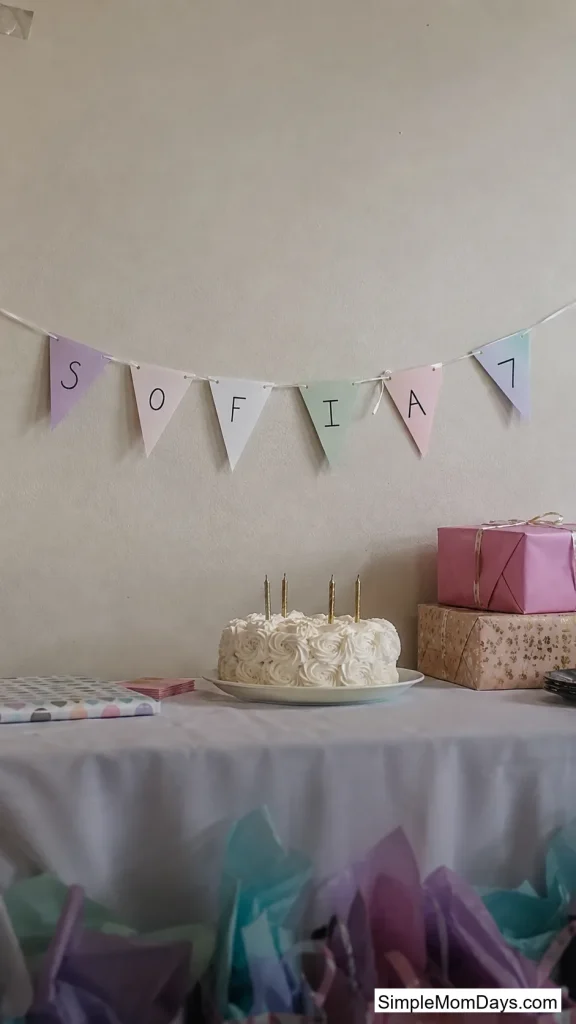 Name Bunting With Her Age