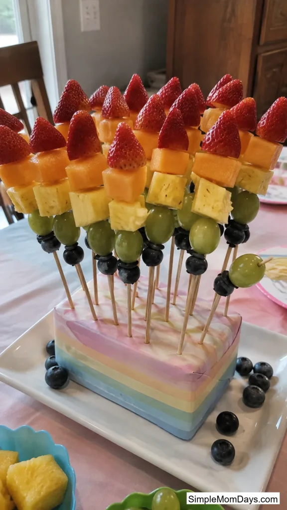 Rainbow Fruit Skewers